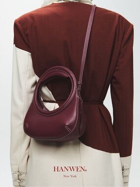 HANWEN NEW YORK Nino Handle Bag Burgundy VGUC